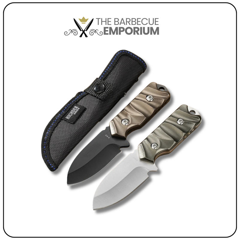 Outdoor Straight Knife - Thick Steel, Aluminum Handle