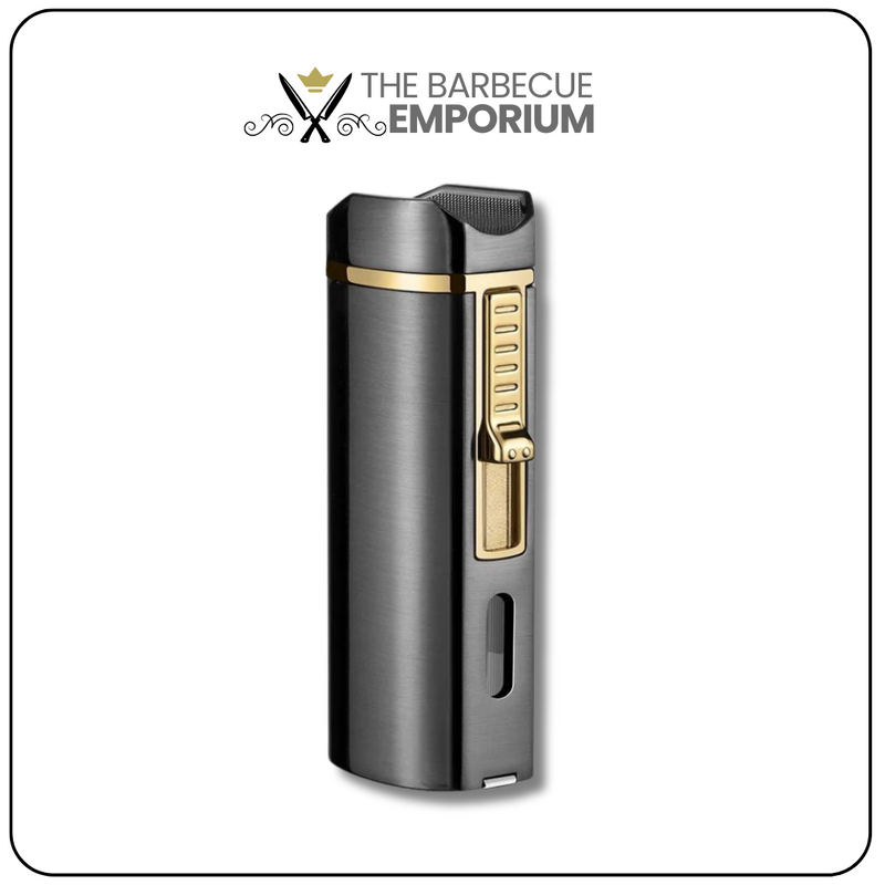 Luxury Straight Jet Butane Cigar Lighter: Metal Torch - for Stylish Cigar Enjoyment