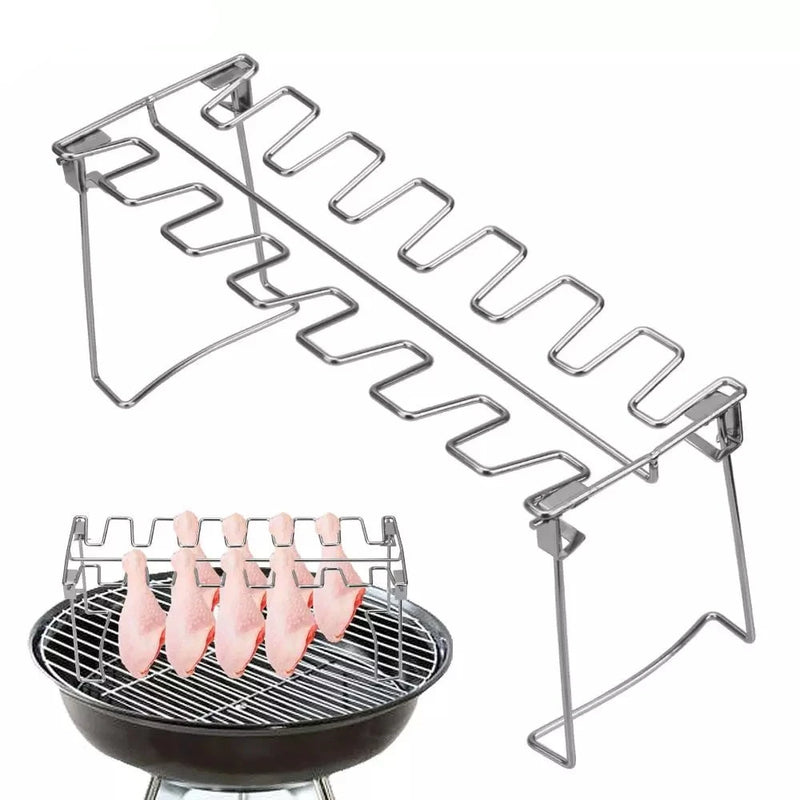 Non-stick stainless steel grill for grilling meat and chicken - for barbecue