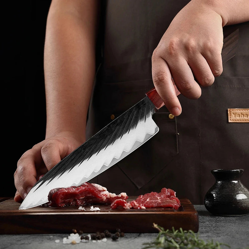 7-Piece Japanese Chef Knife Set - For Professional Food Preparation