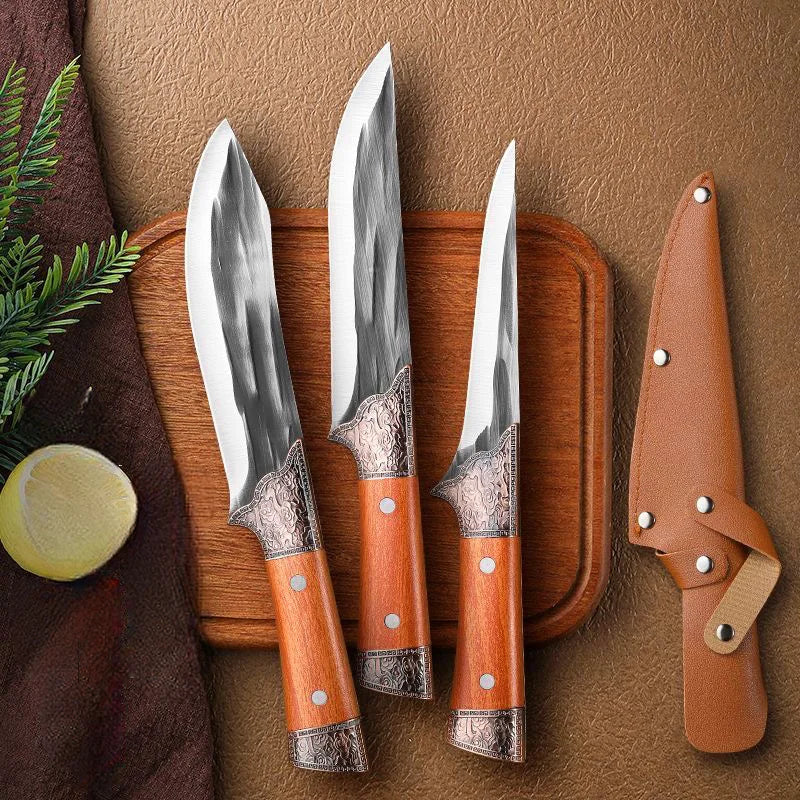 Kitchen Knives Set - Boning, Cleaver, and Professional Chef Knife for Butchers