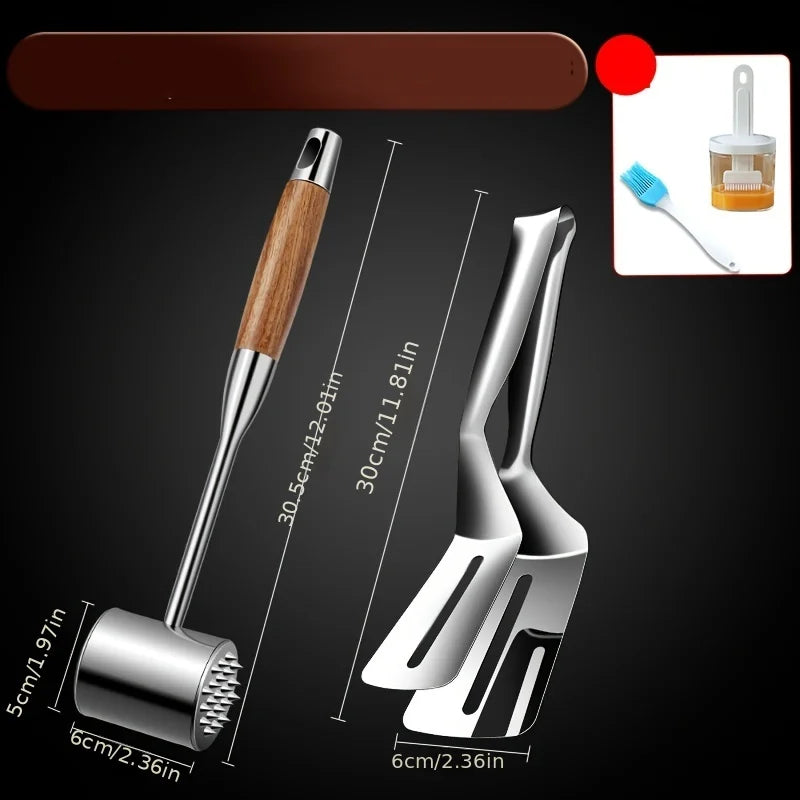 Stainless Steel Meat Hammer and Tenderizer