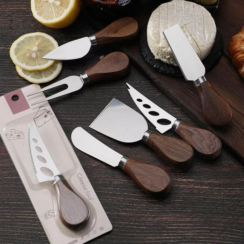 Cheese Knives Set for Charcuterie Boards - 6-Piece Stainless Steel