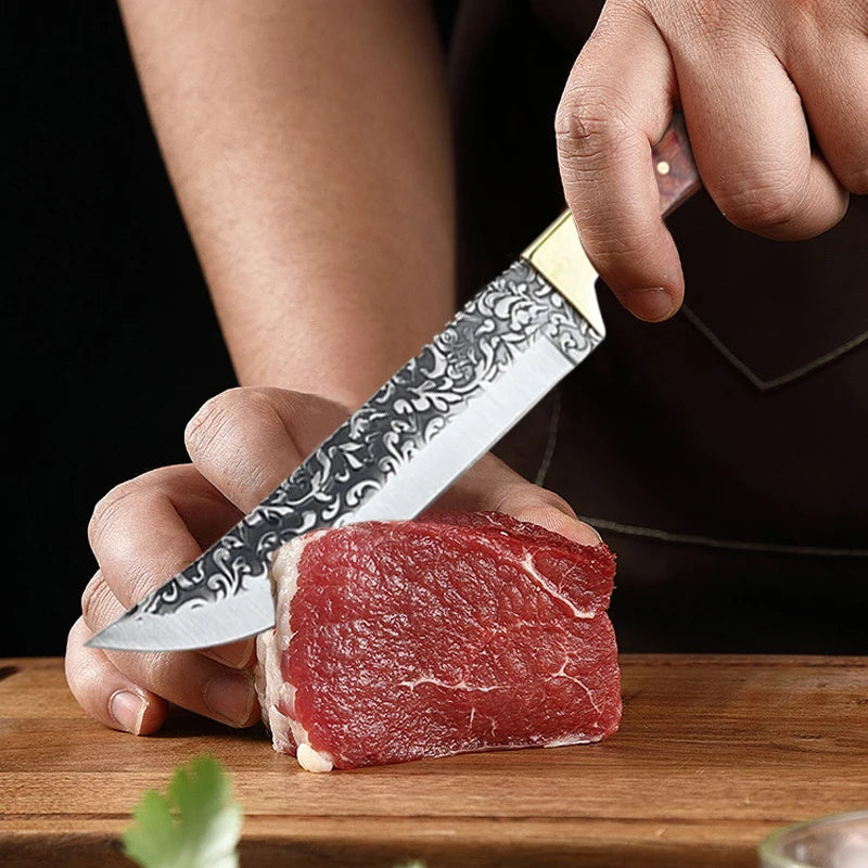 Versatile Kitchen Knife - Forged Stainless Steel with Cover