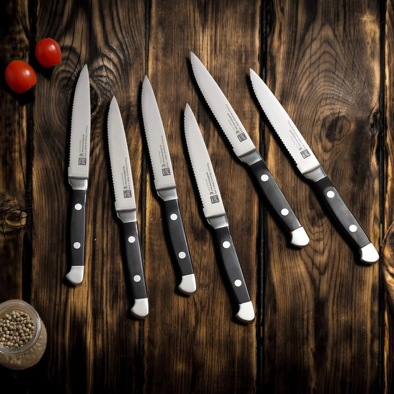 Stainless Steel Steak Knife and Fork Set - 4/6/8 pcs, High-Quality Tableware