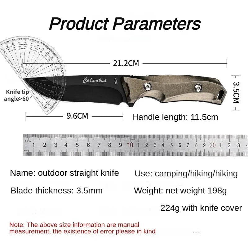 High-End Aluminum Handle BBQ Knife with Sheath - Outdoor Camping & BBQ Tool