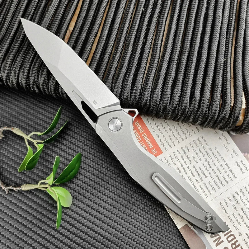 Russian F95NL Assisted Folding BBQ Knife – D2 Steel, EDC & Camping Tool