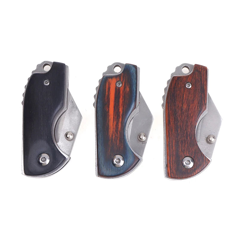 Mini Folding Knife with D2 Handle - Keychain EDC Tool