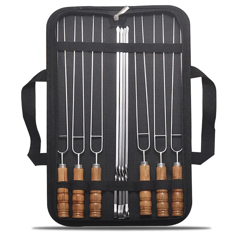 Stainless Steel for Grilling 10 Pcs with Storage Bag - For Barbecue