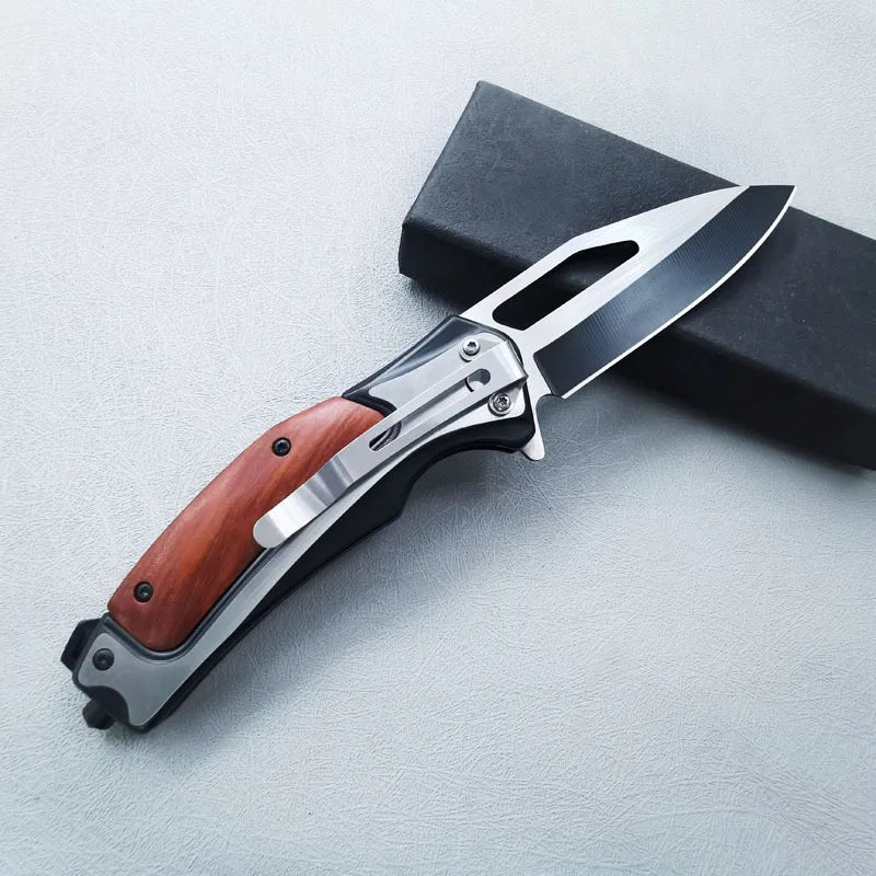 Portable Mini Folding Knife - Compact Stainless Steel Kitchen Utility Tool