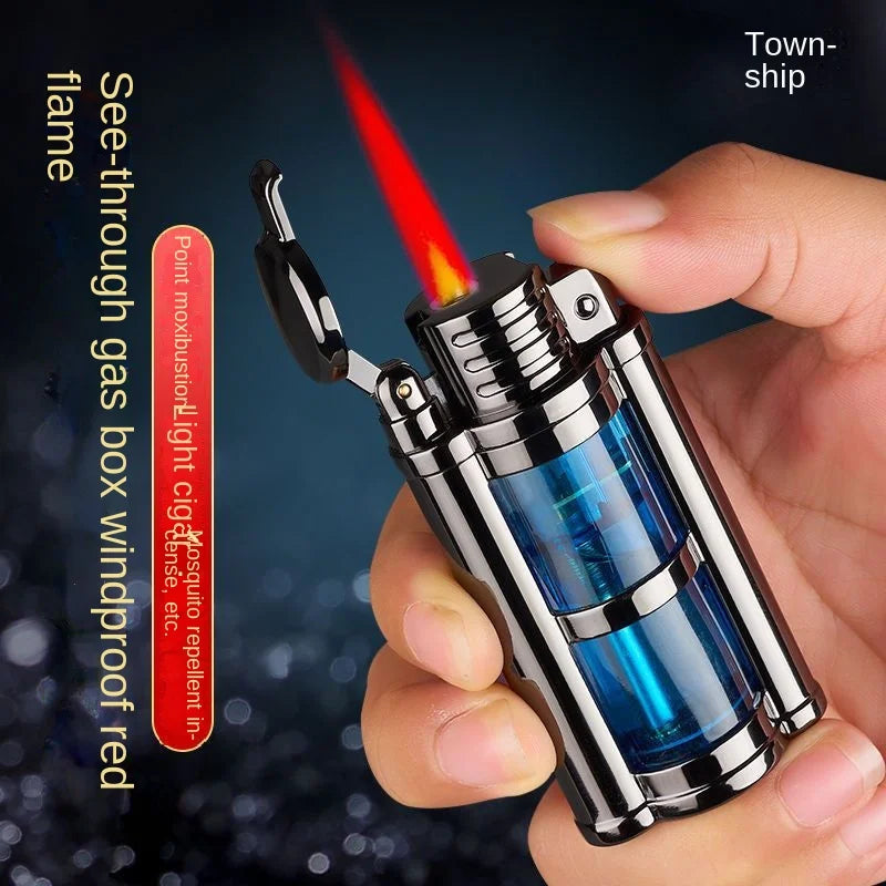 Clear Butane Lighter Cigarette Accessories - For Men Gift