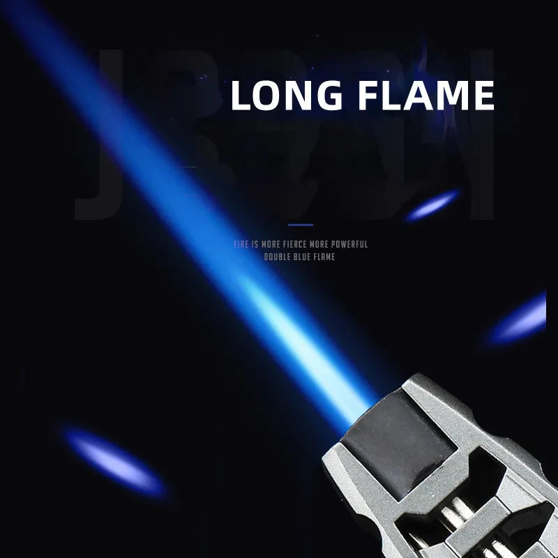 Big Jet Flame Turbo Torch - Windproof, Rechargeable, Butane gas