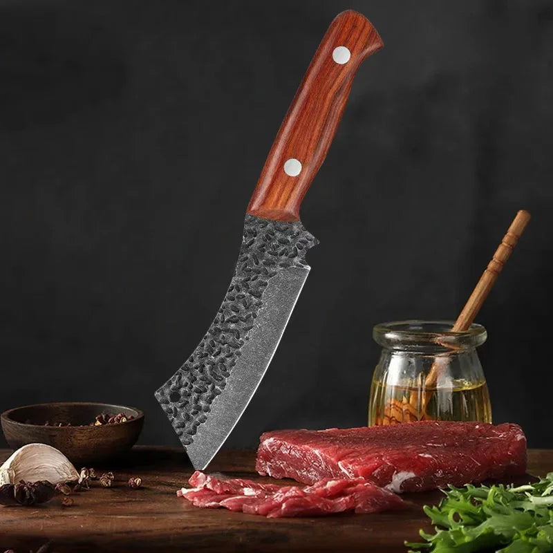 1/3-Piece Handmade Butcher Cleaver Set - Stainless Steel, Multi-Purpose