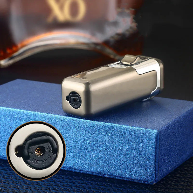 Turbo 4-Torch Blue Flame Butane Lighter - Perfect Men's Gift