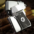 Stylish Windproof Kerosene Lighter - Portable Fuel Wheel