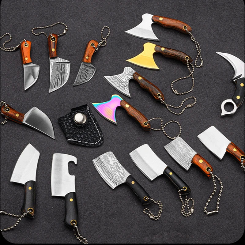 Outdoor Mini EDC Knife - Portable Multi-Function with Key Chain