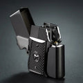 Stylish Windproof Kerosene Lighter - Portable Fuel Wheel