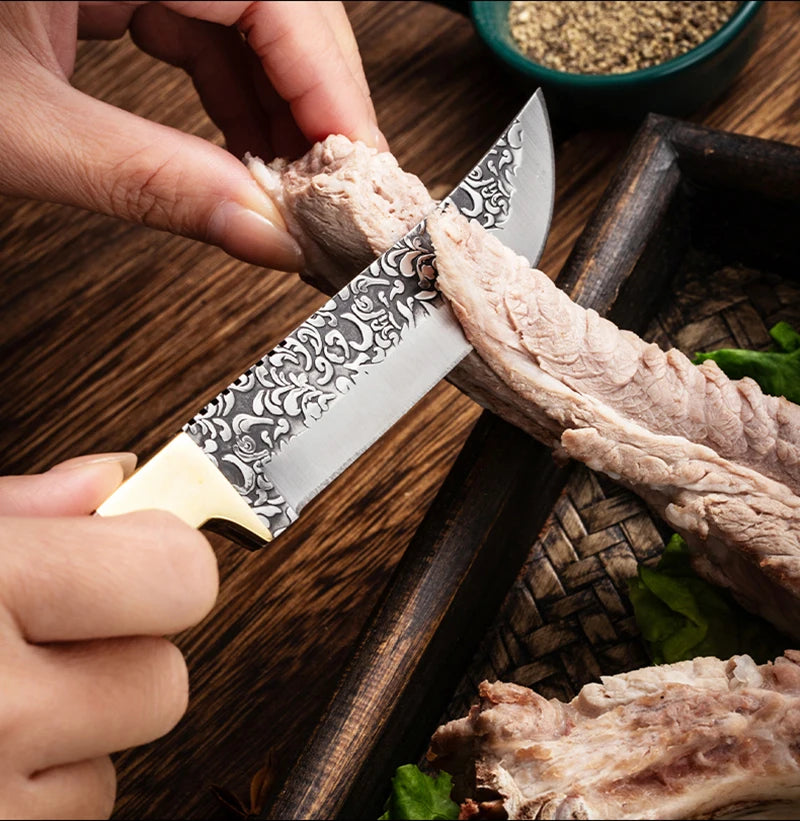 Versatile Kitchen Knife - Forged Stainless Steel with Cover