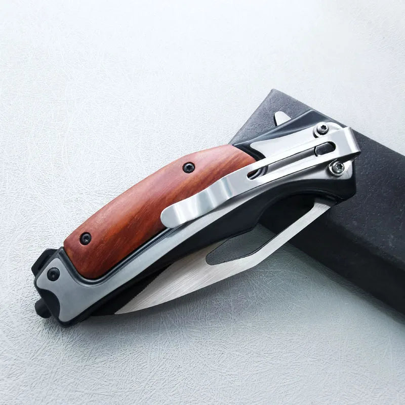 Portable Mini Folding Knife - Compact Stainless Steel Kitchen Utility Tool