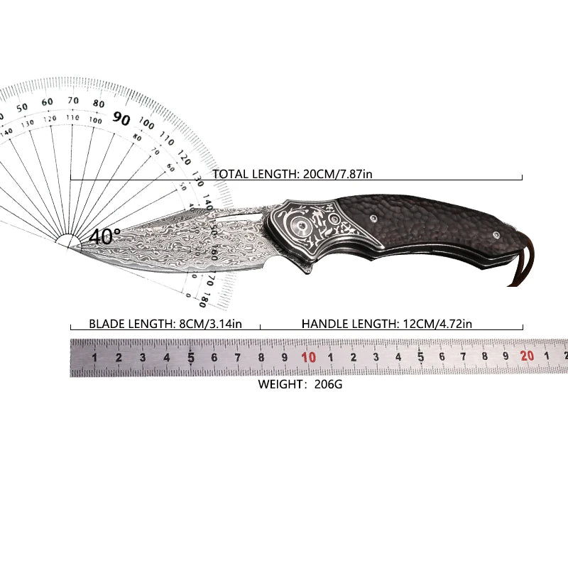 Outdoor Folding Knife - Portable Mini BBQ and Camping Knife